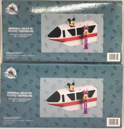 Disney Parks Blue and Red Monorail Pez Candy Dispenser Holder New with Box