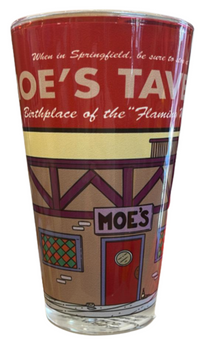 Universal Studios Simpson Moe's Tavern Glass Cup New With Tag