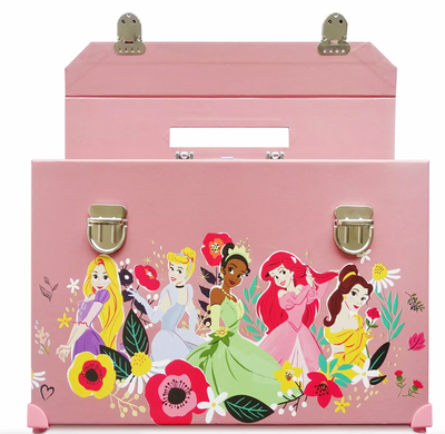 Disney Princess Deluxe Art Kit Ariel Belle Watercolor Markers Paint Pencil New