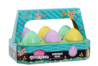 Disney Doorables Surprise Eggs 6 Pack Easter Basket Set Mini Figures Stitch New