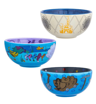 Disney Parks Magic Kingdom Attractions Mini Bowl Set of 3 New