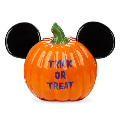 Disney Mickey Mouse Jack-o'-Lantern Halloween Candy Bowl New