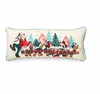 Disney Vintage Mickey and Friends Happy Holidays Christmas Throw Pillow New Tag