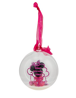 Disney Parks Disneyland Paris Minnie First Christmas Hanging Ornament New Box