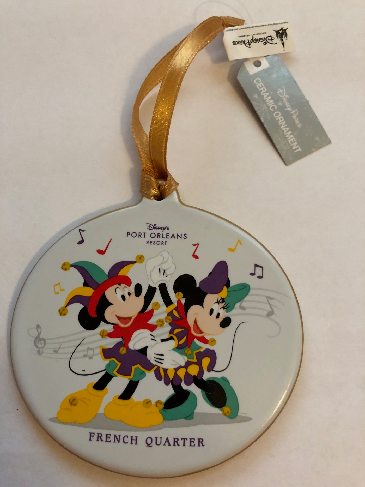 Disney Port Orleans Mickey and Minnie French Quarter Ornament New with Tags