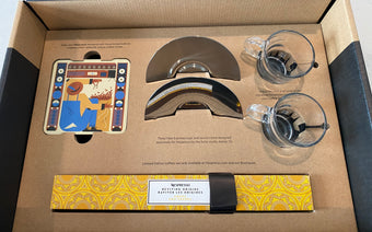 Nespresso Welcome Gift Coasters Espresso Set Amaha Awe Uganda Capsules New Box