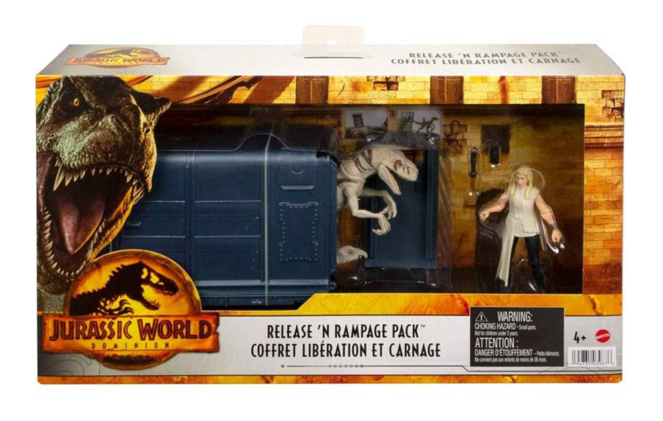 Jurassic World Dominion Release N Rampage Soyona & Atrociraptor Toy New With Box