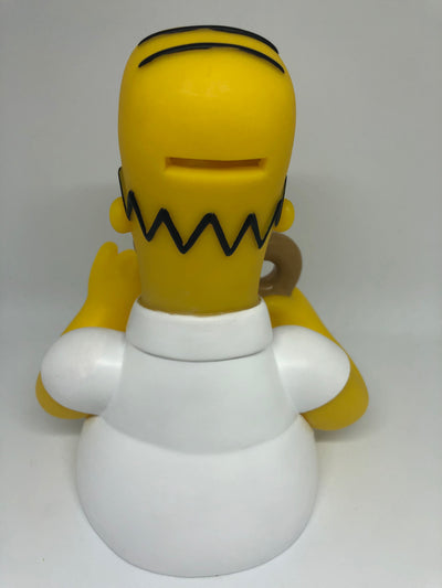 Universal Studios The Simpsons Homer with Donut Bust Coin Bank New