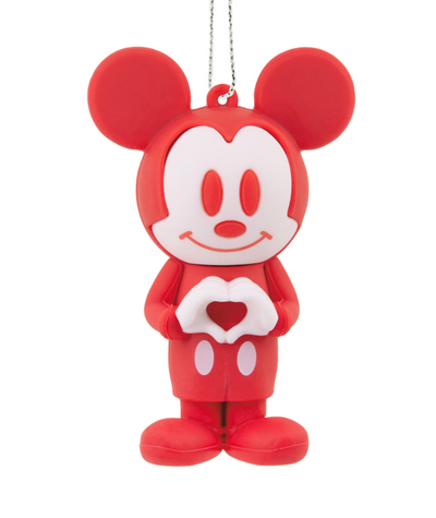 Hallmark Disney Mickey Mouse Heart Ornament Red New with Tag