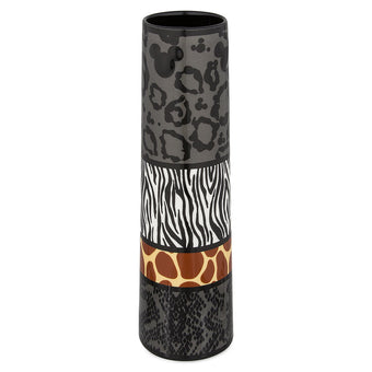Disney Parks Animal Kingdom Mickey Icon Animal Print Vase New