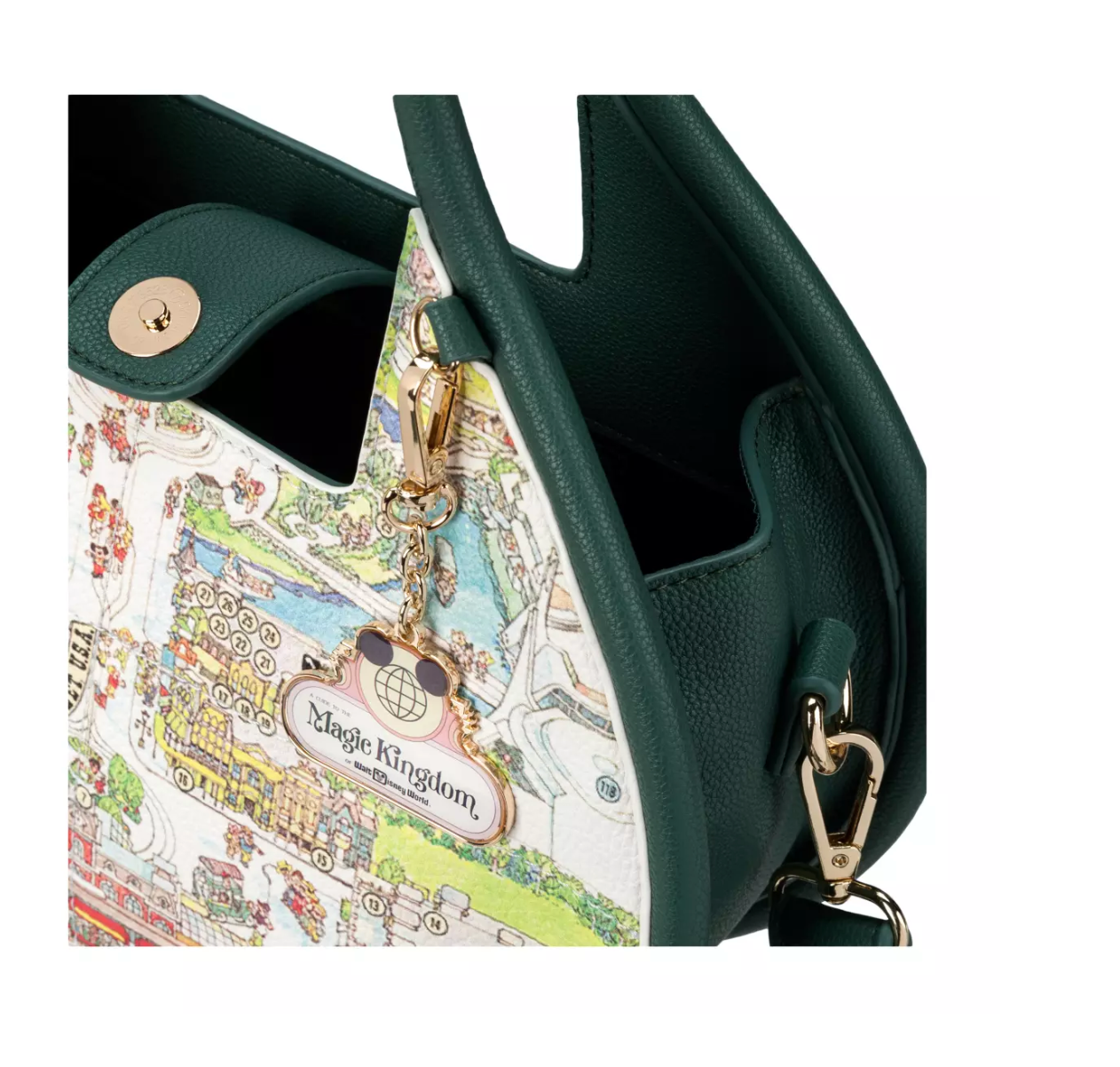 Disney Parks Walt Disney World 50th Anniversary Map Crossbody Bag New with Tag