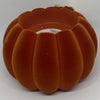 Bath and Body Works 2021 Pedestal Flocked Pumpkin 3 Wick Candle Holder New