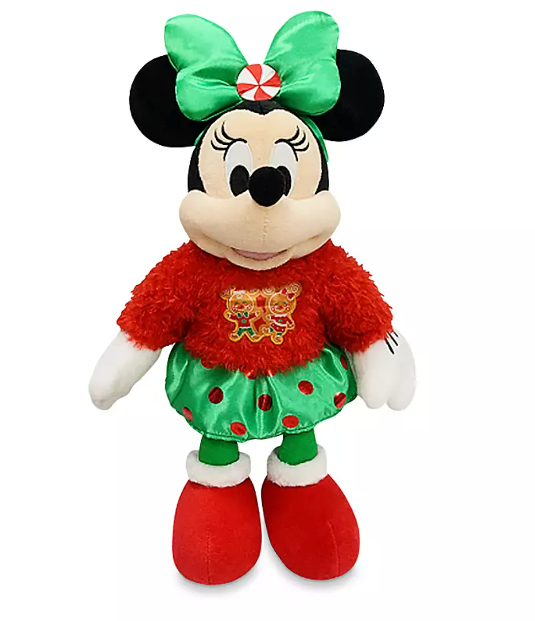 Disney Store 2020 Minnie Mouse Holiday Cheer Christmas Medium Plush New with Tag