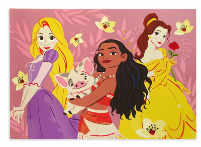 Disney Princess Deluxe Art Kit Ariel Belle Watercolor Markers Paint Pencil New