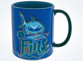 Disney Parks Finding Nemo Bruce Pacific Fins Baseball Coffee Ceramic Mug New