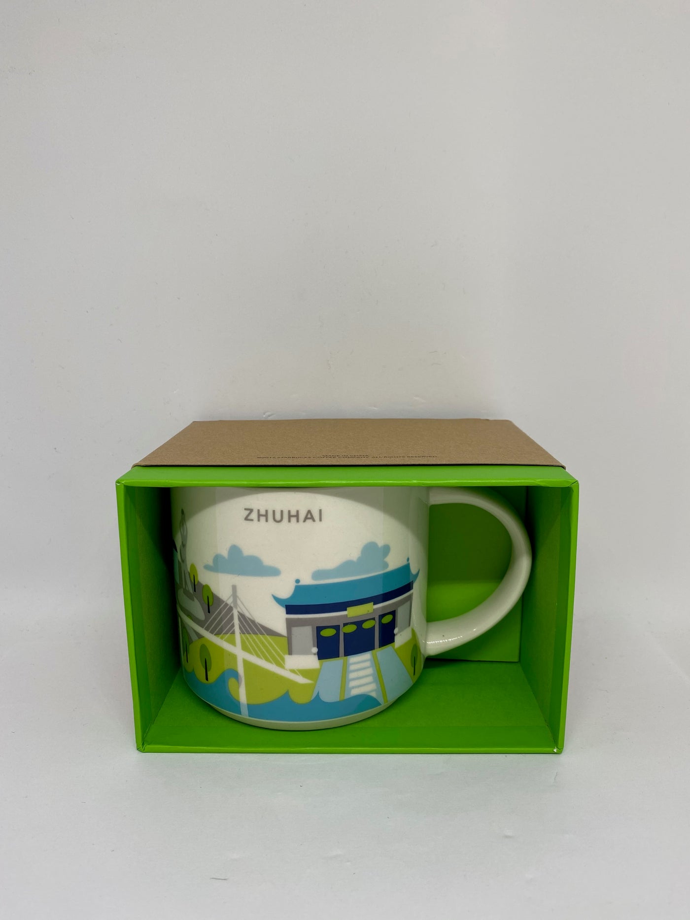 Starbucks You Are Here Collection Zhuhai China Ceramic Coffee Mug New with Box