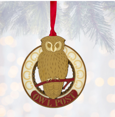 Universal Studios Harry Potter Owl Post Metal Christmas Ornament New with Tag