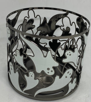 Bath and Body Works 2021 Halloween Dancing Ghosts Glows 3 Wick Candle Holder New