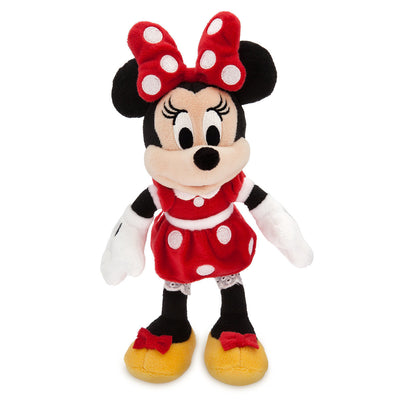 Disney Store Minnie Mouse Plush Red Mini Bean Bag 9 1/2inc New with Tags