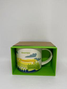 Starbucks You Are Here Collection Baotou China Ceramic Coffee Mug New w Box