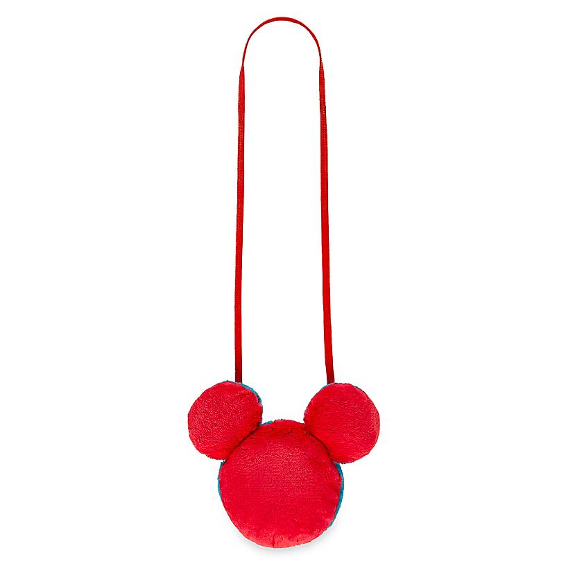 Disney Parks Mickey Icon Plush Crossbody Bag New with Tags
