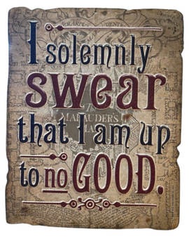 Universal Studios Harry Potter Up To No Good Metal Sign New With Tag