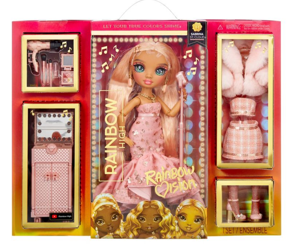 Rainbow High Rainbow Vision Sabrina St. Cloud Fashion Doll Toy New With Box