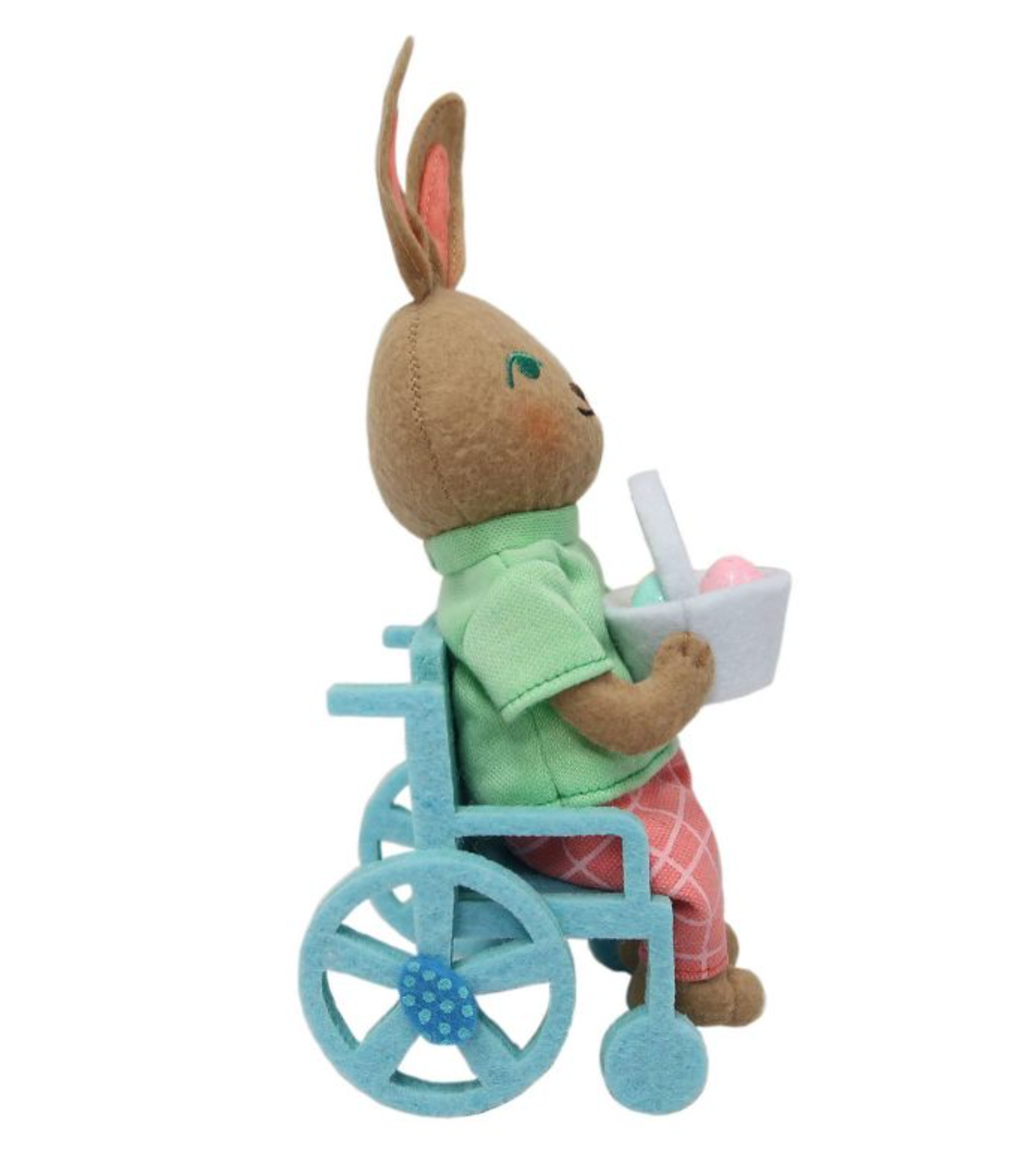 Easter 2022 Spritz Bunny in Wheelchair Holding Basket of Eggs Target New w Tag