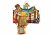 Old World Christmas Western Saddle Blown Glass Christmas Ornament New with Box