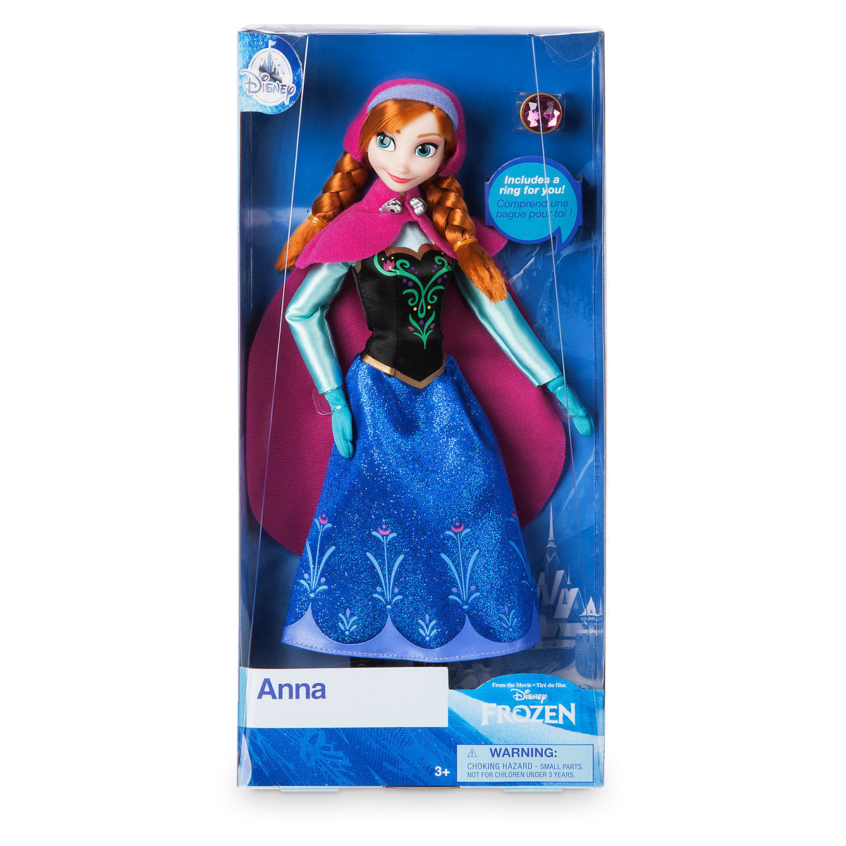 Disney Princess Frozen Anna Classic Doll with Ring New with Box