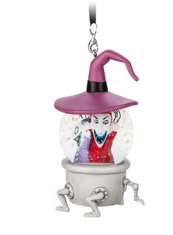 Disney Parks Nightmare Before Christmas Lock Shock Barrel Snowglobe Ornament New
