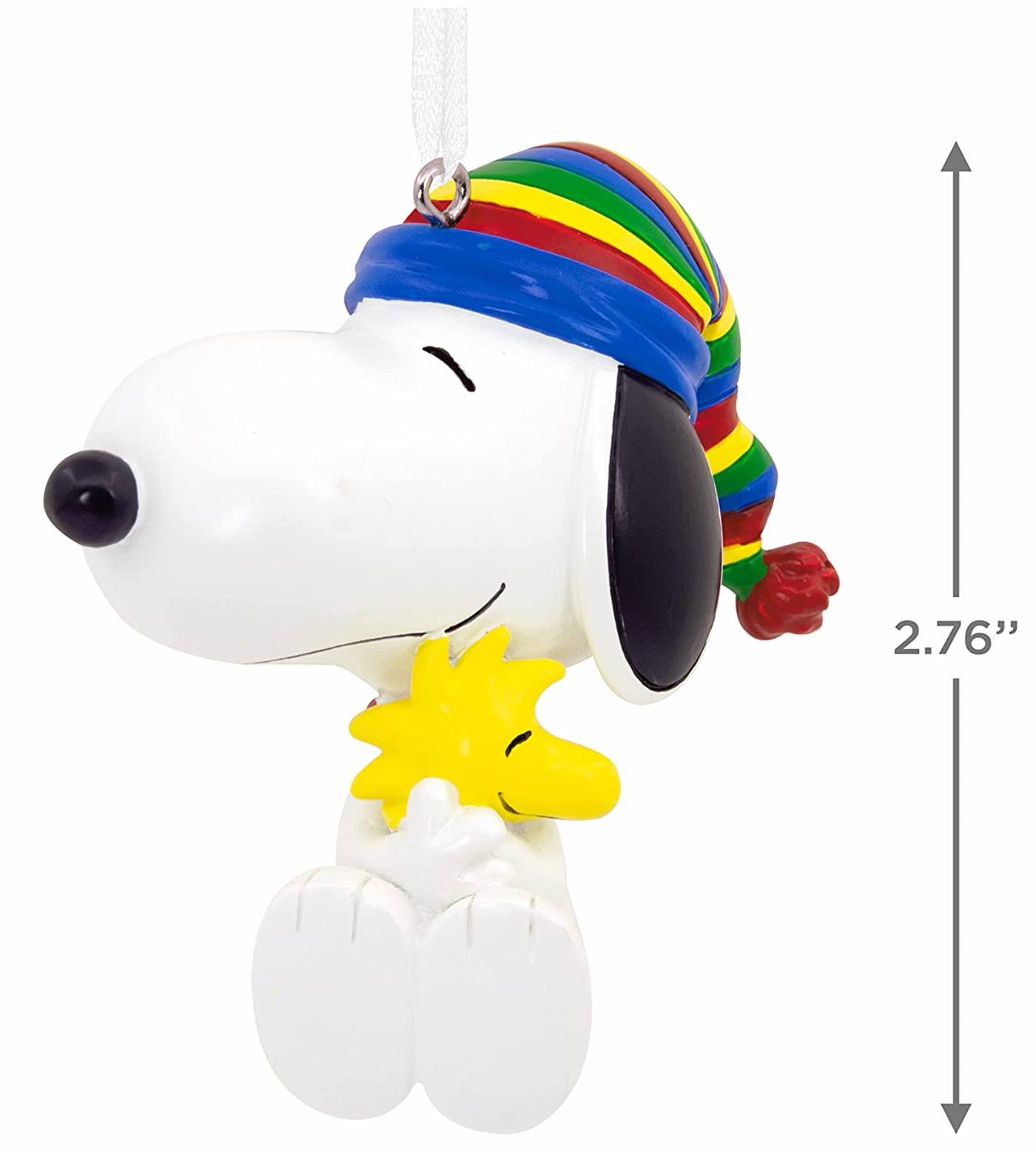 Hallmark Peanuts Snoopy Hugging Woodstock Christmas Ornament New With Box