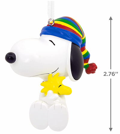 Hallmark Peanuts Snoopy Hugging Woodstock Christmas Ornament New With Box
