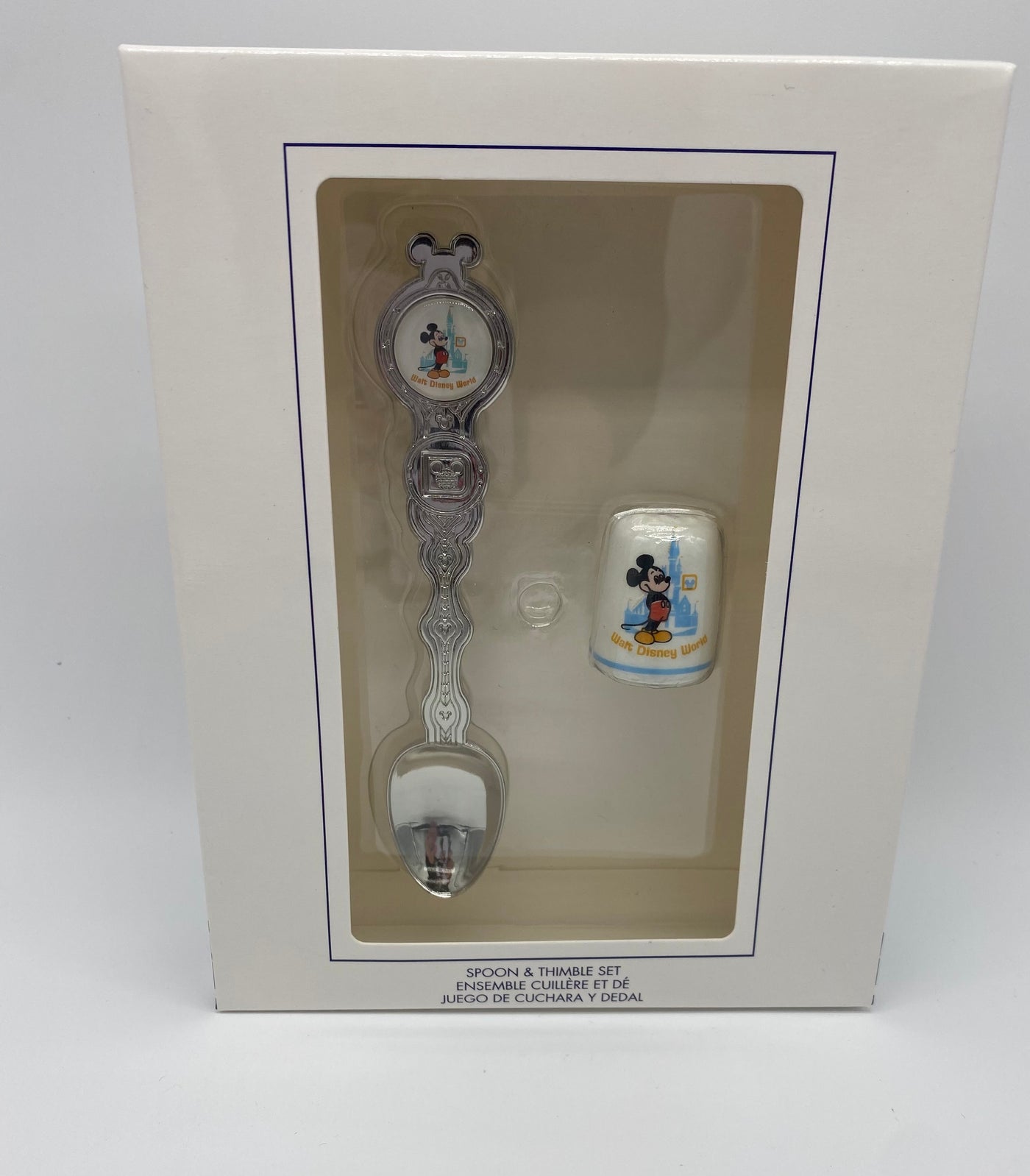 Disney Parks Walt Disney World 50th Vault Souvenir Spoon and Thimble Set New
