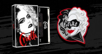 Disney D23 Exclusive Limited Edition Cruella Soundtrack Cassette and Patch New