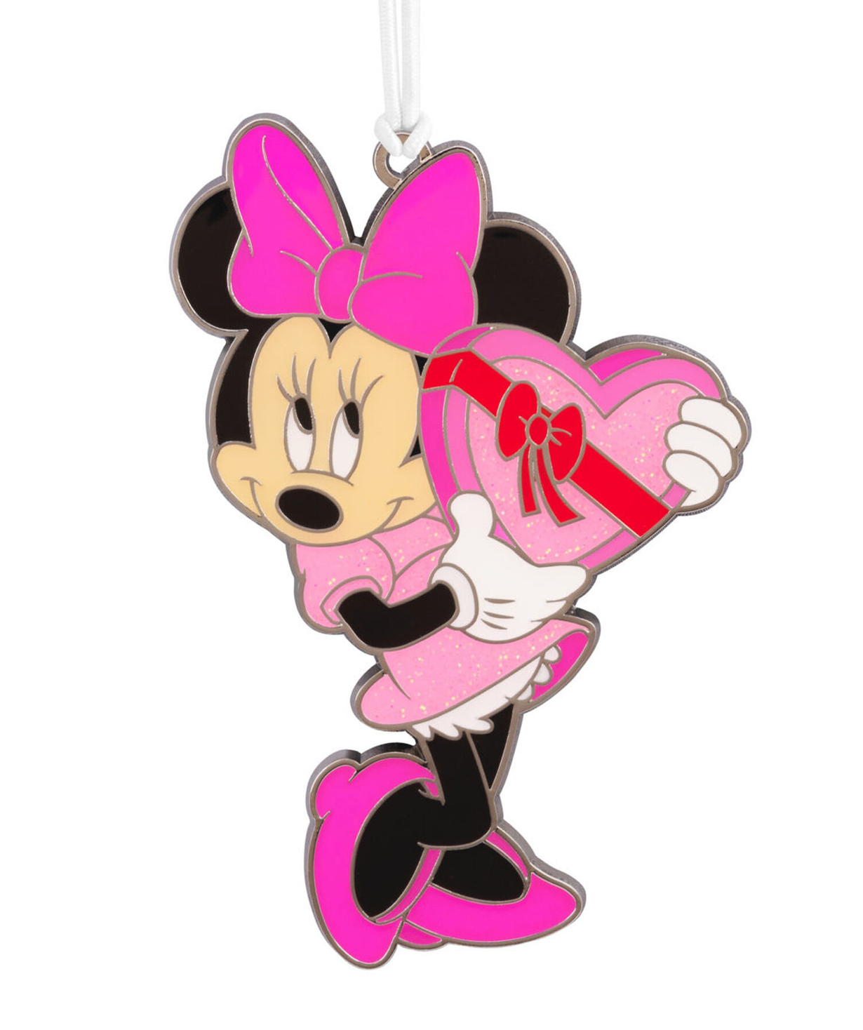 Hallmark Disney Minnie with Heart Metal Ornament New with Card