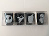 disney parks jack skellington set of 4 ceramic glass shot new with box