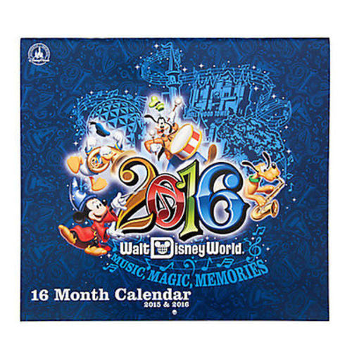 Disney Parks 2016 Walt Disney World 16 Month Calendar new sealed