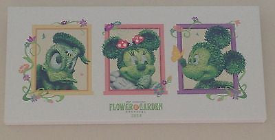 disney 2014 flower garden minnie mickey donald canvas giclee limited new in box - I Love Characters