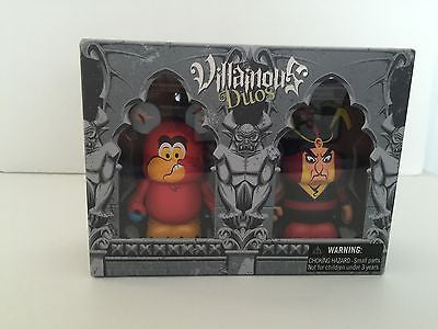 vinylmation villainous duos set 3" iago and jafar from aladdin new sealed box