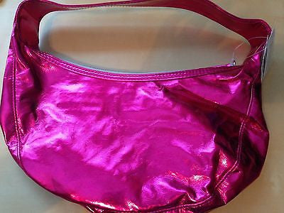 disney parks minnie and mickey metallic pink sparkle heart bag new with tag