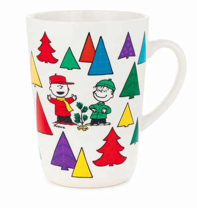 Hallmark Peanuts Charlie Brown Linus Color Changing Holiday Christmas Mug New