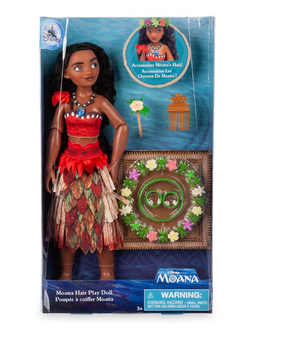 Disney Store Princess Moana Hair Play Doll New with Box