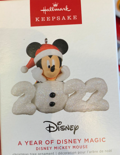 Hallmark 2022 Mickey Mouse Year of Disney Magic Christmas Ornament New With Box