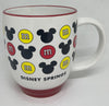 Disney Springs M&M's World Red and Yellow Mickey Icons Coffee Mug New