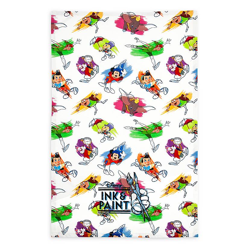 Disney Parks Ink & Paint Kitchen Towel Set New with Tags