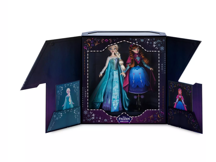 Disney Anna and Elsa Limited Edition Collector Doll Set by