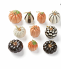 Lenox Halloween Mini Pumpkin Ceramic Ornament set of 10pcs New with Box