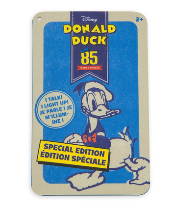 Disney 85th Donald Duck Talking Medium Plush Special Edition New with Box