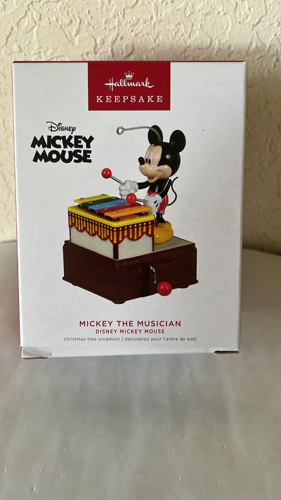 Hallmark 2022 Disney Mickey Mouse the Musician Christmas Ornament New With Box